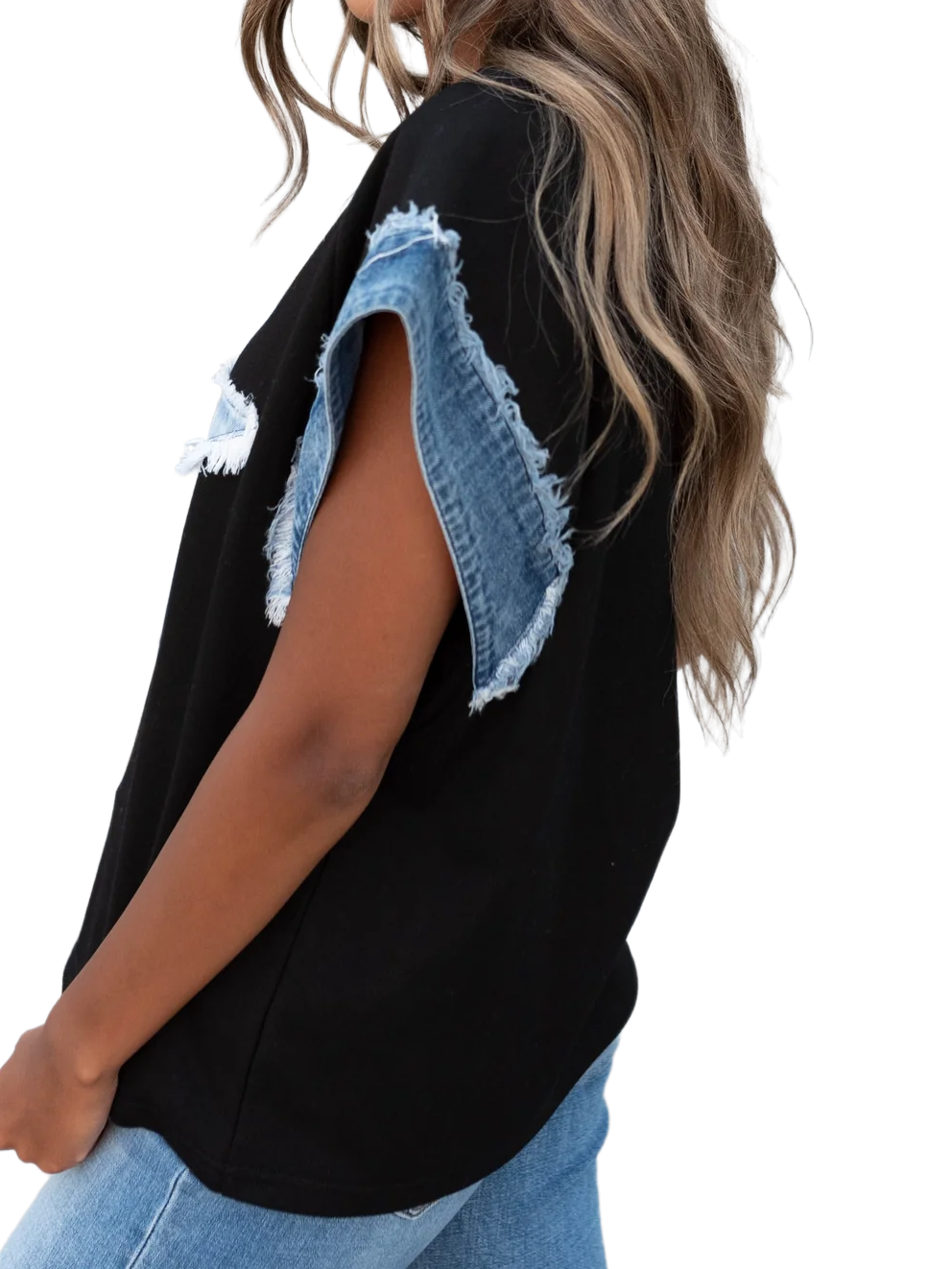 Denim Star Patch T-Shirt