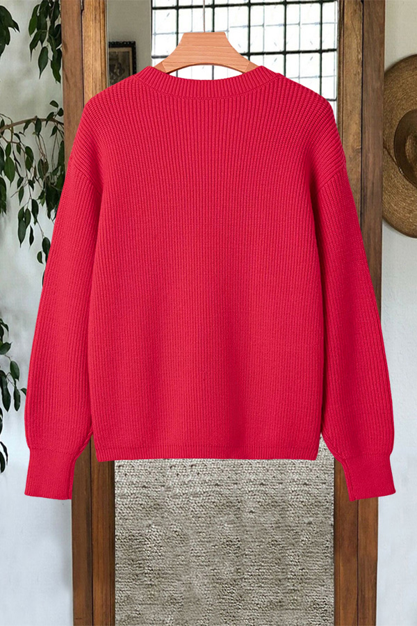 Holiday Sparkle Bow Sweater