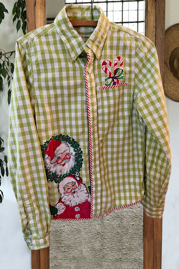 Santa Claus Plaid Shirt