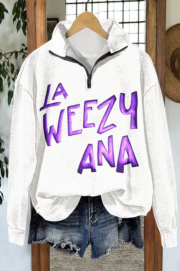Mardi Gras La Weezy Ana Zip-Up Sweatshirt