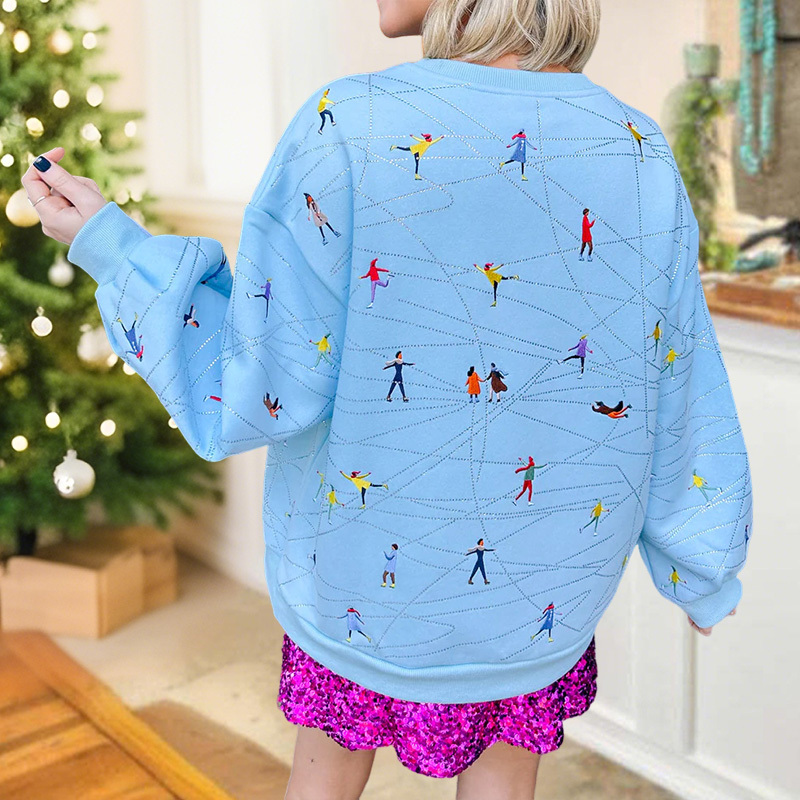 Cute Ice Skating Sweatshit