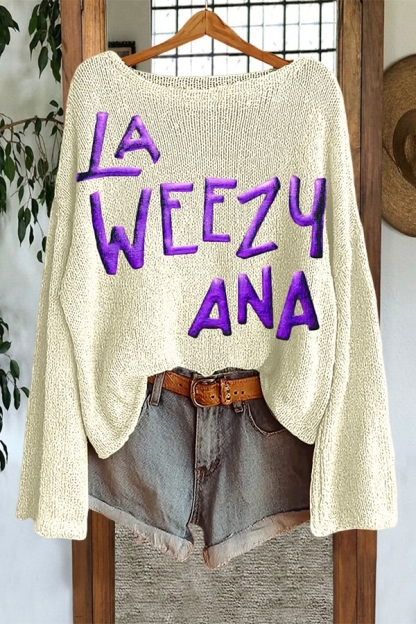 Mardi Gras La Weezy Ana Sweater