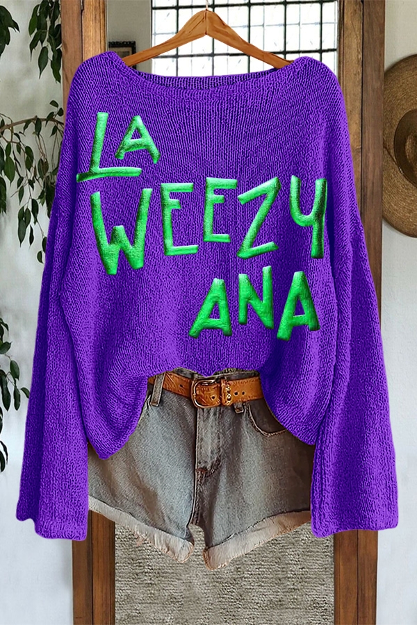 Mardi Gras La Weezy Ana Sweater