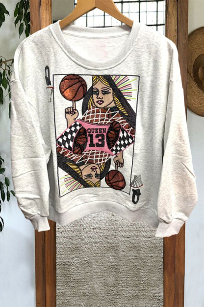 Basketball Queen Card Sweatshirt