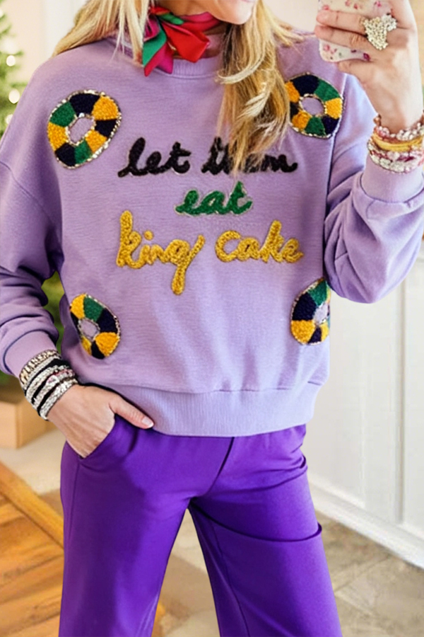 Mardi Gras King Cake Sweatshirt