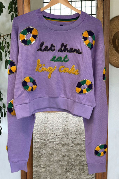 Mardi Gras King Cake Sweatshirt