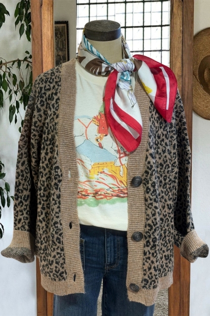 Wild Leopard Print Cardigan