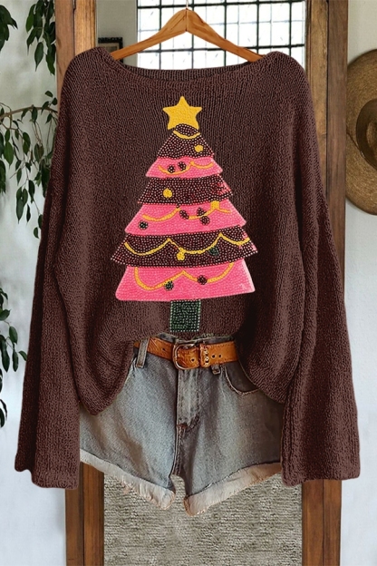Sparkling Christmas Tree Sweater