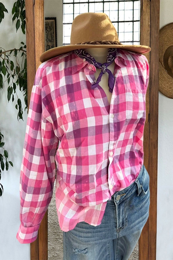 Plaid Santa Claus Shirt