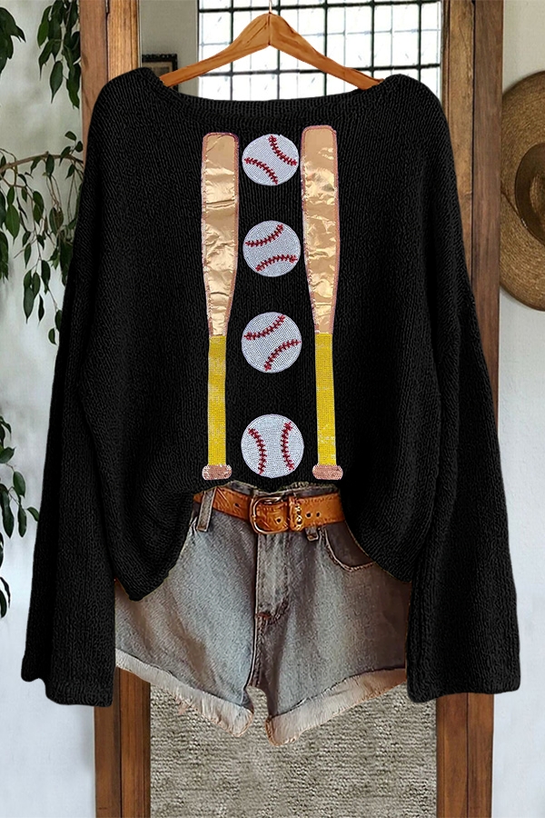 Shiny Baseball Sweater