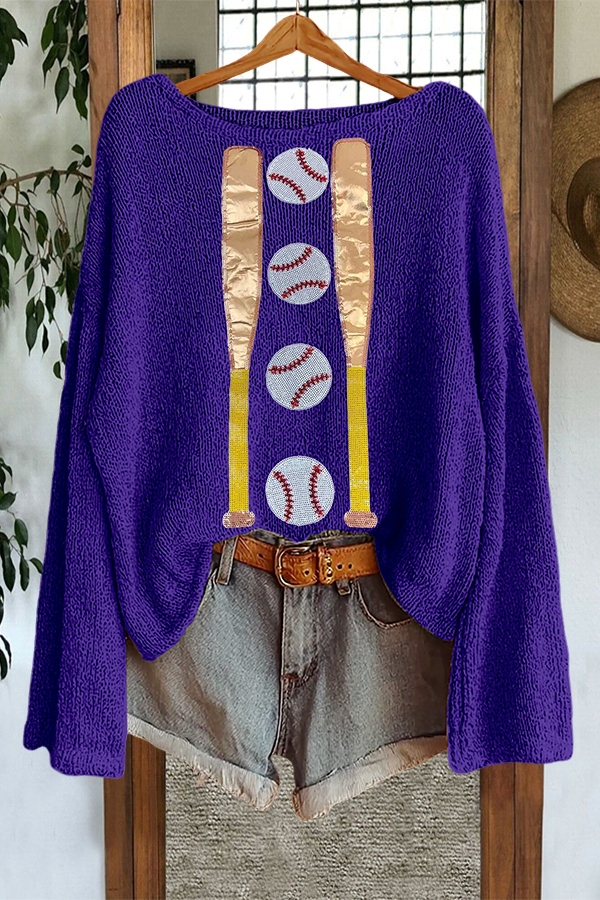 Shiny Baseball Sweater