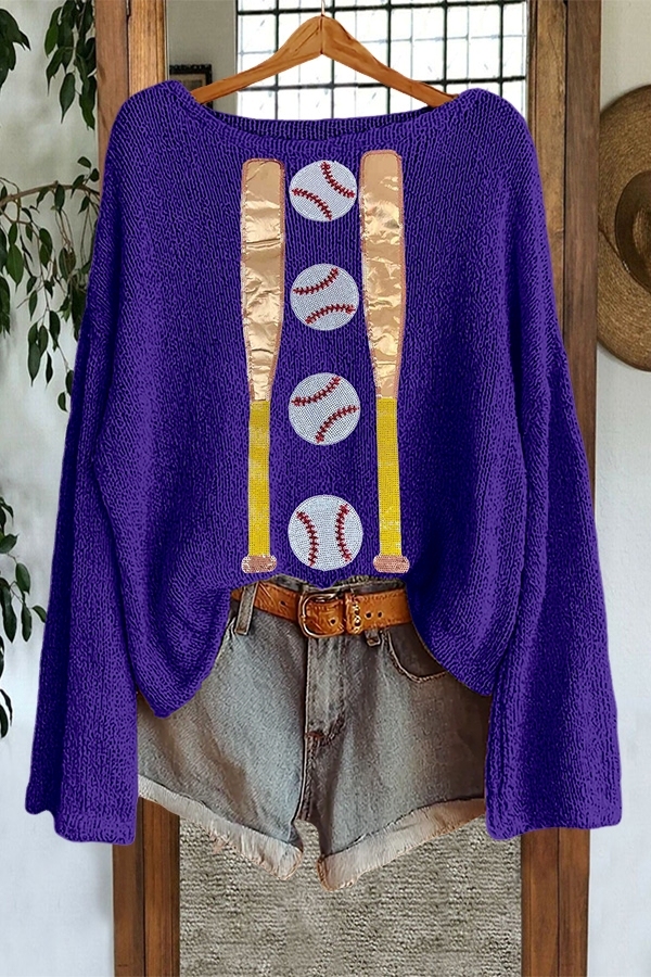 Shiny Baseball Sweater