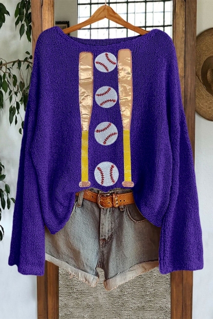 Shiny Baseball Sweater