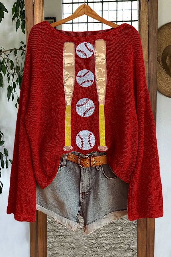 Shiny Baseball Sweater