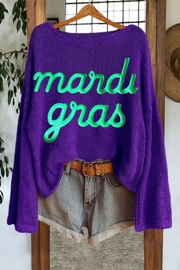 Special Mardi Gras Sweater