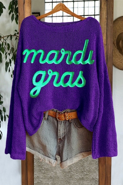 Special Mardi Gras Sweater