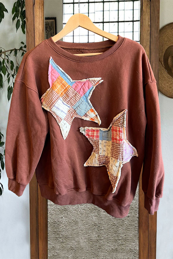Star Patterned Sweatshirt