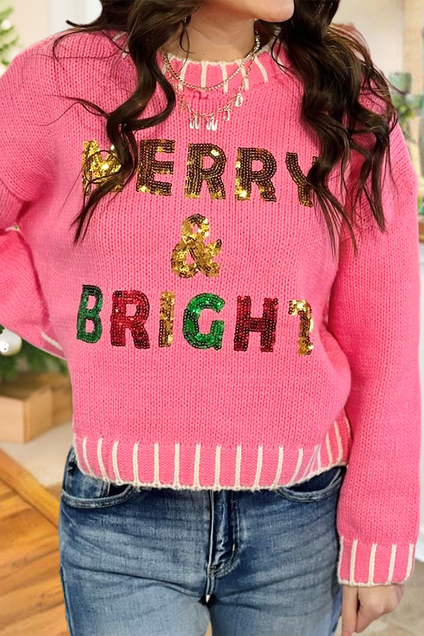 Christmas Colorful Merry & Bright Sweater
