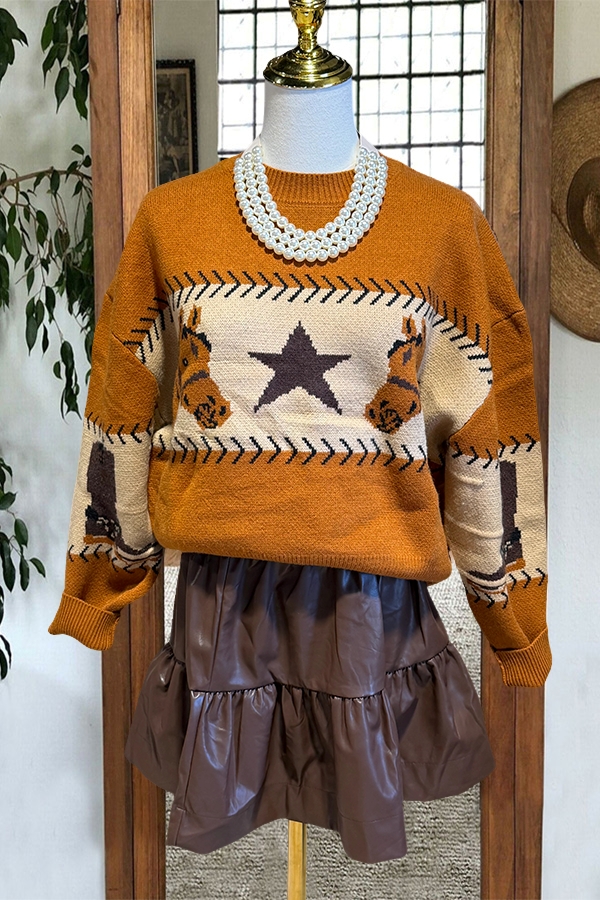 Rowdy Horse Star Sweater