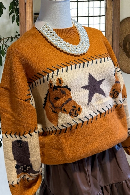 Rowdy Horse Star Sweater