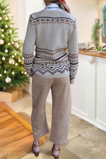 Western Striped Roadrunner Sweater