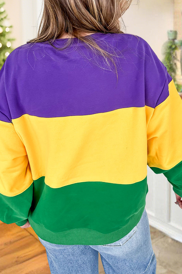 Queen Card Mardi Gras sweatshirt