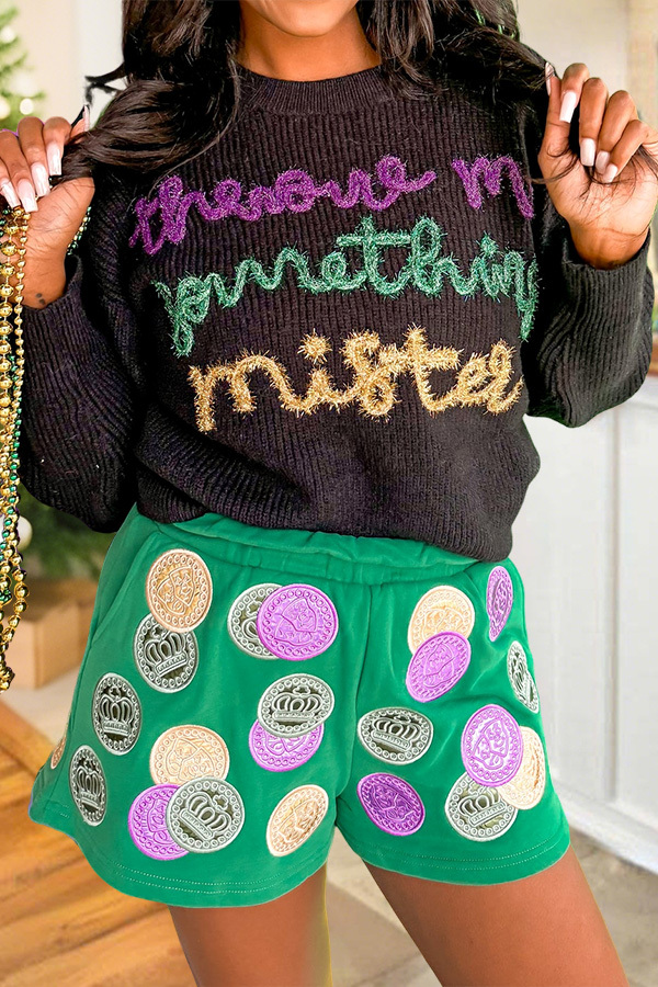 Mardi Gras Throw Me Something Mister Sweater