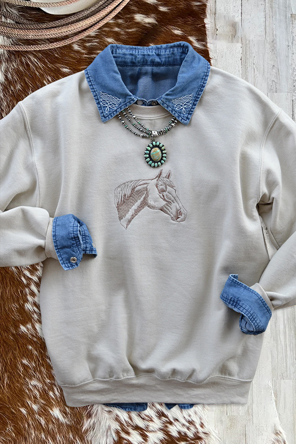 Western Classic Horse Sweatshirt