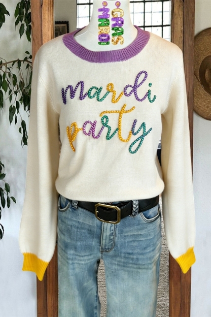 Soft Mardi Party Sweater