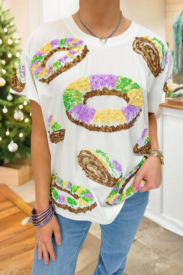 Mardi Gras King Cake T-Shirt