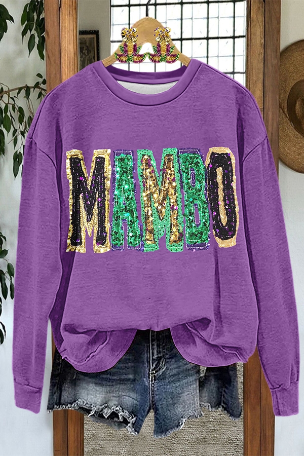 Mardi Gras Sparkling Mambo Sweatshirt