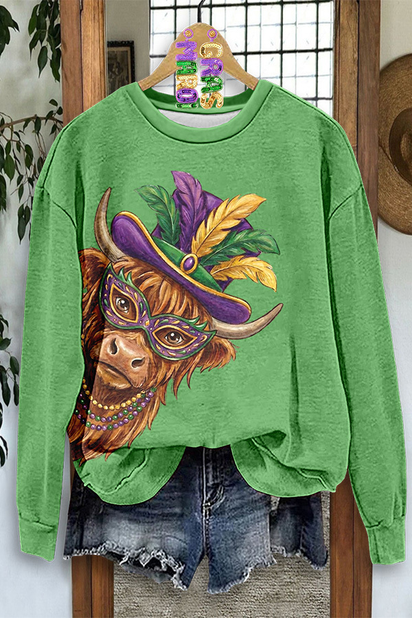 Mardi Gras Calf Sweatshirt