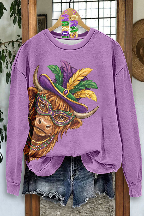 Mardi Gras Calf Sweatshirt