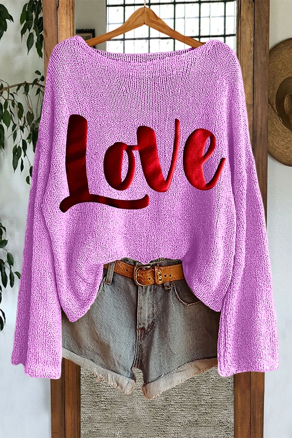 Valentine's Day Sparkling Love Sweater