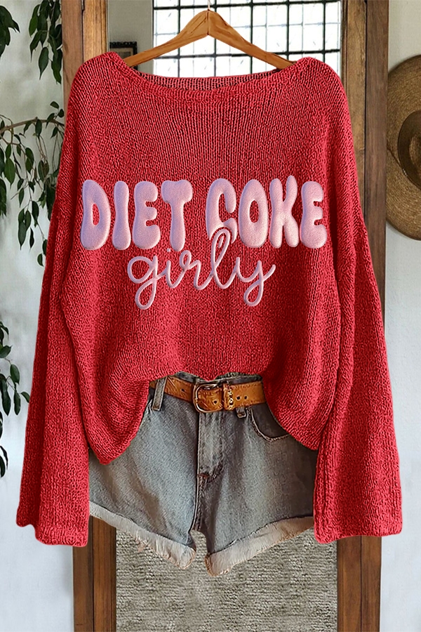 Valentine's Day Diet Coke Girly Sweater