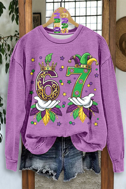 Mardi Gras 67 Clown Sweatshirt
