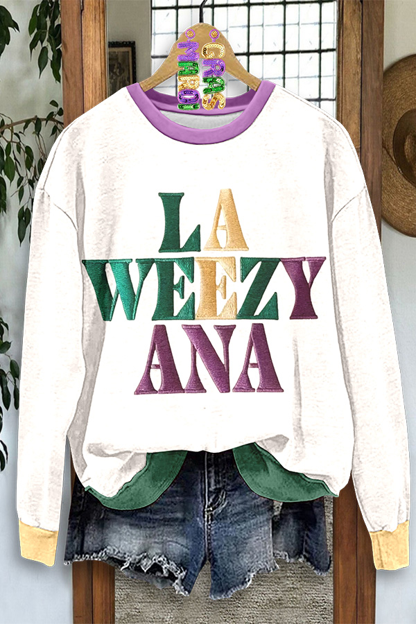 Mardi Gras La Weezy Ana Sweatshirt