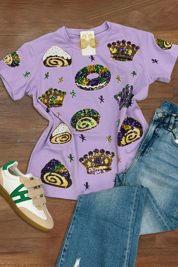 Mardi Gras King Cake T Shirt