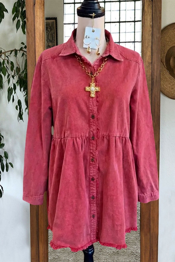 Denim Vintage Washed Mini Dress
