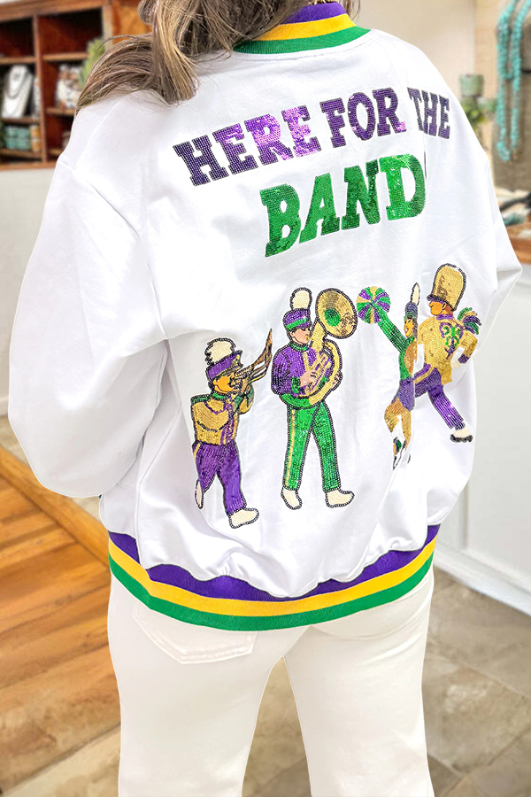 mardi gras Here For The Band Jacket
