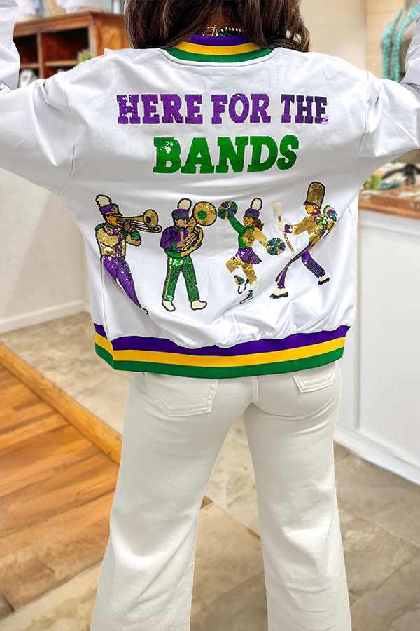mardi gras Here For The Band Jacket