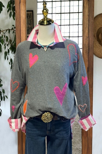 Valentine's Day Exquisite Heart Sweater