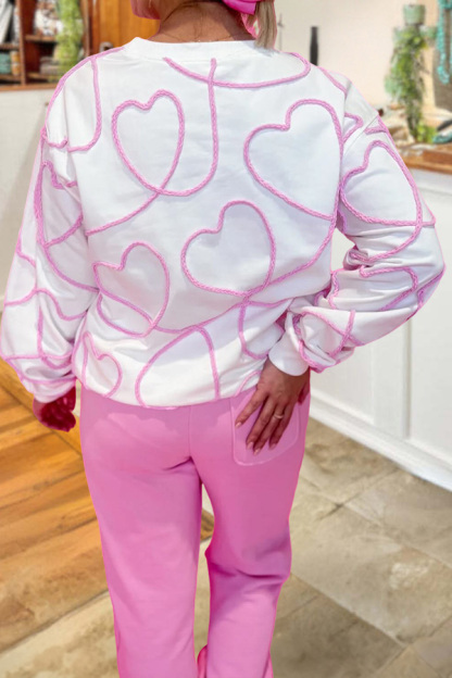 Valentine's Day Heart Line Sweatshirt