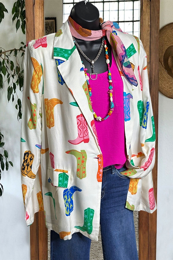 Western Cowgirl Boots Blazer