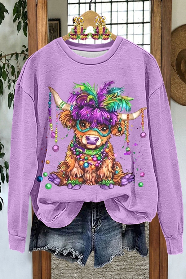 Mardi Gras Calf Sweatshirt