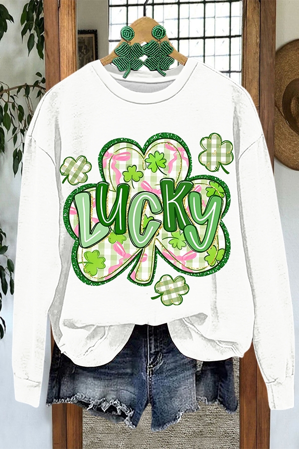 St. Patrick's Day Clover Sweatshirt