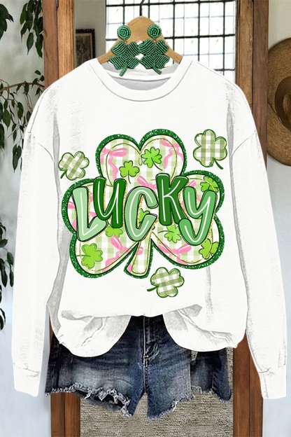St. Patrick's Day Clover Sweatshirt