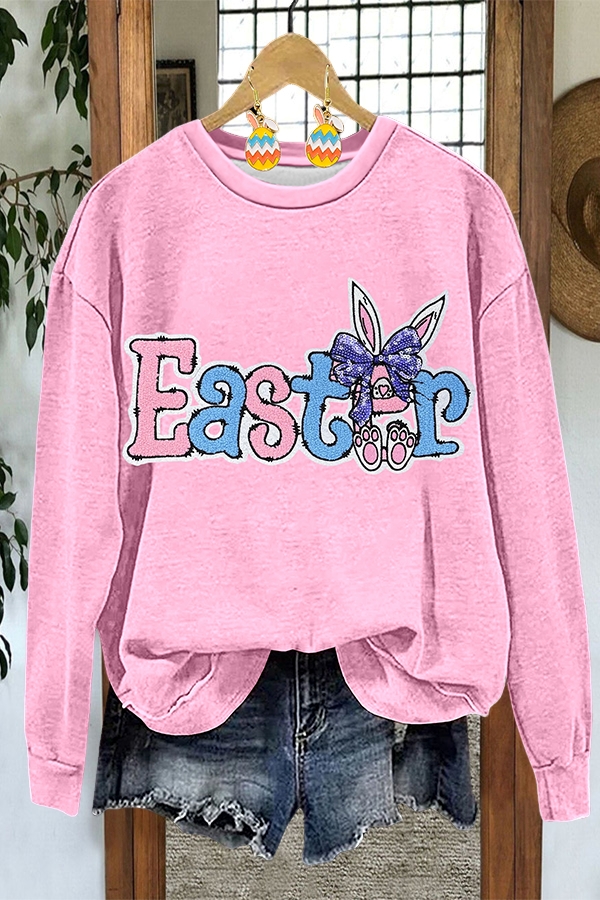 Easter Bow Bunny Sweatshirt