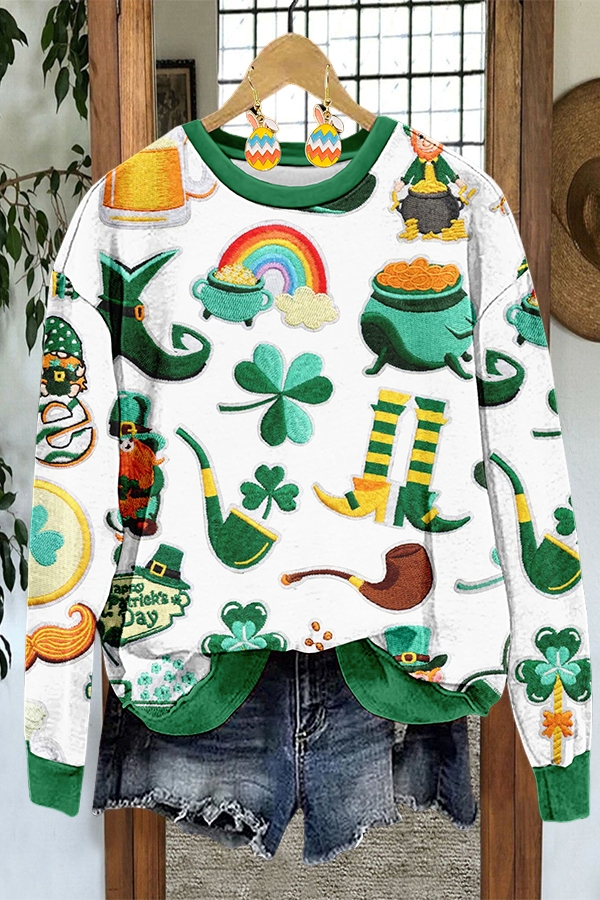 St. Patrick's Day Clover Sweatshirt