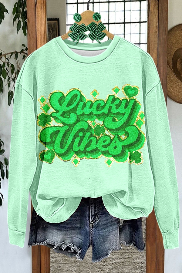 St. Patrick's Day Lucky Vibes Sweatshirt